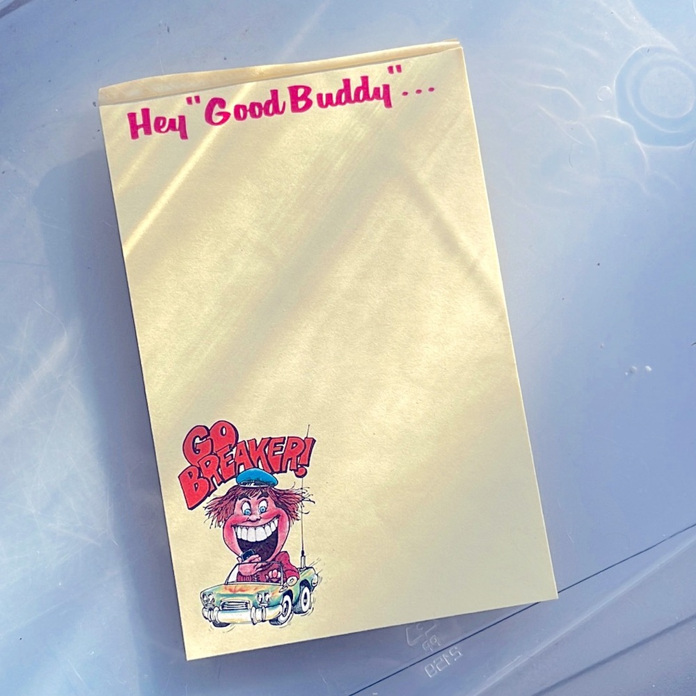 Hey “Good Buddy”… CBERS Scratch Pad vintage notepad